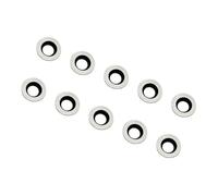 8.9mm Round Carbide Inserts CI5 for Woodturning Hollowers, Indexable Replacement Cutters, 10-Pack, .340" Dia x .065" Thick