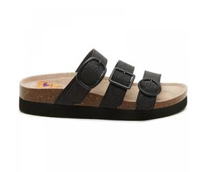 (8 (Adults')) Astor Glenn Glitter | Black | Women's Platform Slides