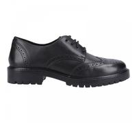 (8 (Adults'), Black) Athena Senior Black Girls Lace Up School Shoes