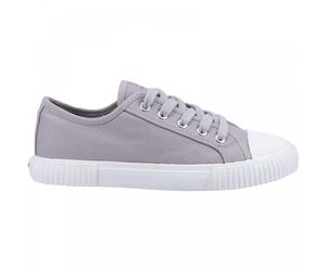 (8 (Adults')) Brooke | Grey | Womens Canvas Trainers