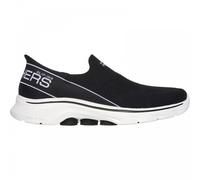 (8 (Adults')) GO WALK 7 - Mia | Black/White | Womens Slip Ins Trainers