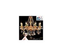 (8 Arms) 8012 Crystal Chandelier Amber Golden 6-10 Lights Candle Pendant Lamp Marie Therese