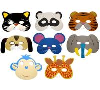 8 Assorted Foam Animal Masks