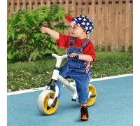 8" Baby Balance Bike w/ Adjustable Seat, Puncture-Free EVA Wheels AIYAPLAY Orange One Size