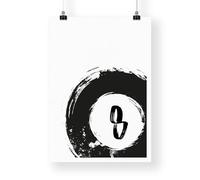8 Ball - Pool Print: Retro Billiards Decor, Vintage Style Pool Poster, Black & White Home Decor, Game room Wall Art, Mid Century Modern Art