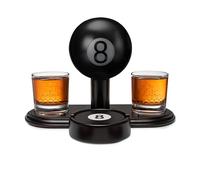 8 Ball Whiskey Decanter Set for Men with Whiskey Glass Set of 2. Liquor Decanter, Whiskey Gift Set, Gift for Men. Alcohol Pool Billiard Decanter Set