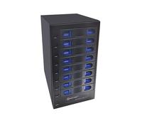 8 Bay Tool Less Tray Hot Swapable 2.5" and 3.5" SATA Hard Drive External USB-C 3.2 (10Gbps) Hard Drive Enclosure. Support up to 8X 22TB Capacity.