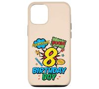 8 Birthday Boy Comic Cool 8th Bday Superhero Party Boys Kids Case for iPhone 12/12 Pro