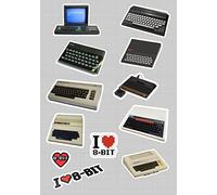 8-bit Computer Stickers - Retro Collectable - Commodore, Spectrum, Amstrad, BBC Micro & More