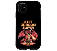 8-Bit Dragon Slayer - Retro Pixel Art Fantasy Gaming Case for iPhone 11