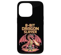 8-Bit Dragon Slayer - Retro Pixel Art Fantasy Gaming Case for iPhone 13 Pro