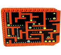 8 Bit Ghost Muncher Credit Card Bus Pass Wallet Slimline Travel Rail Ticket Holder Cover for Oyster Business Zip ID Card - Bifold - Party Bag Gift School Leaver Uni (2X Wallets)