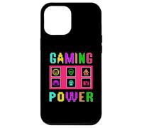 8-Bit Pixel Gaming Power Fun Colorful Retro Arcade Design Case for iPhone 12 Pro Max