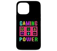 8-Bit Pixel Gaming Power Fun Colorful Retro Arcade Design Case for iPhone 13 Pro Max