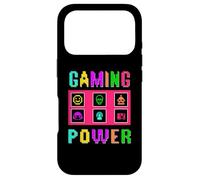 8-Bit Pixel Gaming Power Fun Colorful Retro Arcade Design Case for iPhone 17 Pro