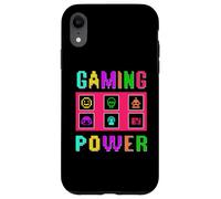 8-Bit Pixel Gaming Power Fun Colorful Retro Arcade Design Case for iPhone XR