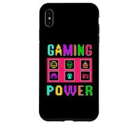 8-Bit Pixel Gaming Power Fun Colorful Retro Arcade Design Case for iPhone XS Max