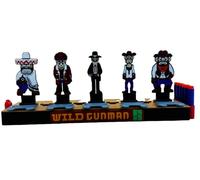 8-Bit Pixel Wild Gunman Shooting Target Set - Retro Arcade Style Pop-Up Targets for Nerf Blasters, BB Guns & Airsoft - Kids & Adults Outdoor Indoor Fun Game, Vintage Video Game Decor Gift