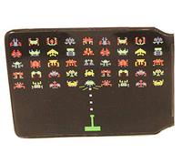 8 Bit Space Monster Credit Card Bus Pass Wallet Slimline Travel Rail Ticket Holder Cover for Oyster Business Zip ID Card - Bifold - Party Bag Gift School Leaver Uni (40x Wallets)
