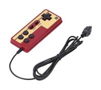 8-Bit Wired Game Controller, Retro Red White Handle with ABS Material for Nostalgic Gaming, Classic Video Gamepad for Adults Kids Teens Playing Arcade Games Old School Consoles