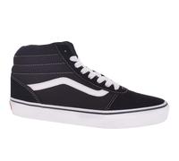 (8, Black/White) Vans Mens Ward Hi High Top Casual Suede Skater Trainers Sneakers - Black/White