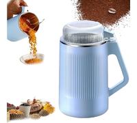 8-Blade Extreme Home Grinder,Coffee Grinder Electric,Household Small Powder Grinding Machine,Super Silent Pepper Mill Grinder for Coffee Bean, Herbs, Spices, Nuts (Light Blue)