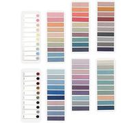 8 Books Sticky Index Tabs Page Markers,Morandi Note Tabs,Colored Writable Repositionable Book Flags Tabs Strip,Post It Notes,Post Its