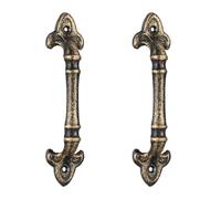 8 Bronze Vintage Furniture Handles Door Cupboards Kitchen Iron Shelves Pull Set
