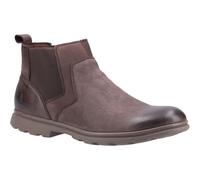Hush Puppies Tyrone Leather MEMORY FOAM Mens - Brown - Size UK 8