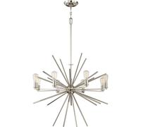 8 Bulb Chandelier Hanging Pendant LIght Imperial Silver LED E27 60W Bulb