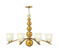 8 Bulb Chandelier Hanging Pendant LIght Vintage Brass LED E27 60W Bulb