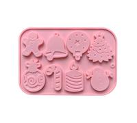 8-Cavity Christmas Bell Silicone Mold for Chocolate Cookies, Candy, Pudding, Biscuit, Cake Decorating and Baking Tools