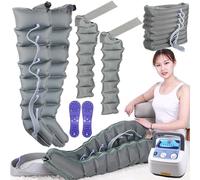8 Cavity Electric Leg Air Compression Massager, Recovery System Compression Boots Leg Massagers for Pain and Circulation Relaxing Foot Calf & Thigh Pressure Massage Machine
