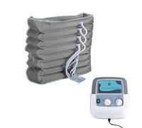 8-Cavity Leg Massager Pneumatic Wave Device Pressotherapy Boots,Full Body Waist Arm Leg Relax Instrument,Recovery System Compression Boots,Timed and Adjustable Pressure (Grey (Machine+1 WAIS