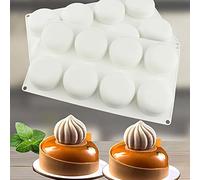 8 Cavity Oblate Shape Silicone Mold for Baking Form French Dessert Mousse Moulds Chocolate Cake Mold Cake Decoration Tool