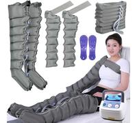 8 Cavity Recovery System Compression Boots, Lymphatic Drainage Massager Legs, Pneumatic Leg Wrap Pressure Machine for Pain and Circulation Swollen Legs, Edema, Muscle Relief Fast Recovery (8~cham