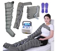 8 Cavity Recovery System Compression Boots, Lymphatic Drainage Massager Legs, Pneumatic Leg Wrap Pressure Machine for Pain and Circulation Swollen Legs, Edema, Muscle Relief Fast Recovery