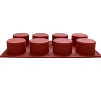 8 Cavity Round Silicone Cake Mold Pastry Baking Round Jelly Pudding Soap Form Ice Bread Biscuit Mould