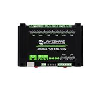 8-ch Ethernet Relay Module Modbus RTU/Modbus Protocol PoE Port Communication with Various Isolation and Protection Circuits