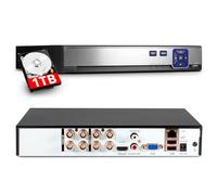 8 Channel CCTV Camera Systems with 1 TB HDD, 8 Ch 5MP H.265+ Surveillance DVR Recorder for Analog XVI AHD TVI CVBS CVI IP Cameras, DVR for Security Home Surveillance System, Mobile APP PC