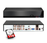 8 Channel CCTV Camera Systems with 1 TB HDD, 8 Ch 5MP H.265+ Surveillance DVR Recorder for Analog XVI AHD TVI CVBS CVI IP Cameras, DVR for Security Home Surveillance System, Mobile APP