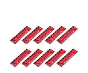 8 Channel IR Tracking Sensor Module, Infrared Line Detection Board, Intelligent Vehicle Tracking Sensor for Electronic DIY Project(10PCS)