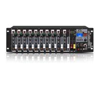 8-Channel Microphone Preamplifier with Backlit Display, 48V Phantom Power, USB/MP3 Playback, Ideal for Bars, Live Performances, and Recording Studios