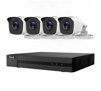 8 Channel Outdoor Security CCTV Camera System with Smart Human & Vehicle Detection, 3K Lite H.265+ DVR with 1TB Hard Drive and 4x 1080P Home Security Cameras, Email & APP Alert with Images (BULLET)