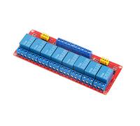8 Channel Relay Module Board, 12V Industrial Control Board with Optocoupler, Power Indicator and Terminal Connection