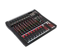 8 Channel Studio Audio Mixer, Bluetooth USB Digital Sound Mixing Console Board, Soundboard Mixing Console Sound Mixer Sound Controller, for Home KTV, Campus Language, Bars
