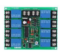8 Channels Power Time Sequence Board, Adjustable Sequential Controller Module for Audio Equipment, Start in Sequence and Stop in Reverse, Prevent Simultaneous Startup Damage