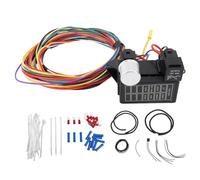 8 Circuit Wire Harness Safe Heat Resistant Stable Reliable Kit Ideal For Rat Rods Sand Cars Classic Cars And Hot Rods With Fuse Electrical Protection High Durability And