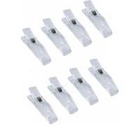 8 Clear Plastic Blinds Clips for Window Shades and Curtains