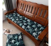 8 cm thick bench cushion garden bench cushion with tie down straps swing seat cushion rectangular seat cushion pads for 2/3 seater for indoor and outdoor garden furniture patio No. 9 48 x 12